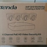 Kit supraveghere video CCTV Tenda,NVR,4 camere 4K,nou,sigilat,garantie!